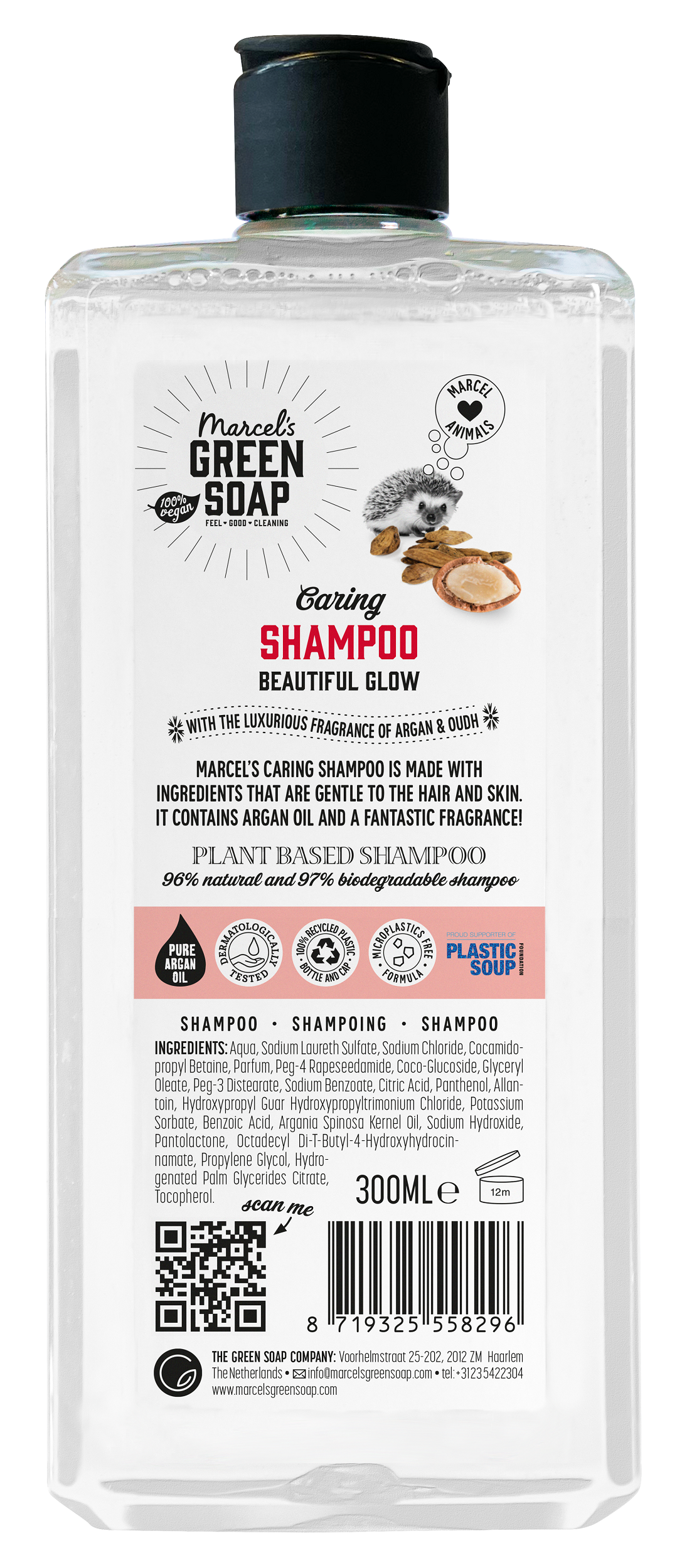 Marcel's Green Soap Showergel argan & oudh 300 Milliliter