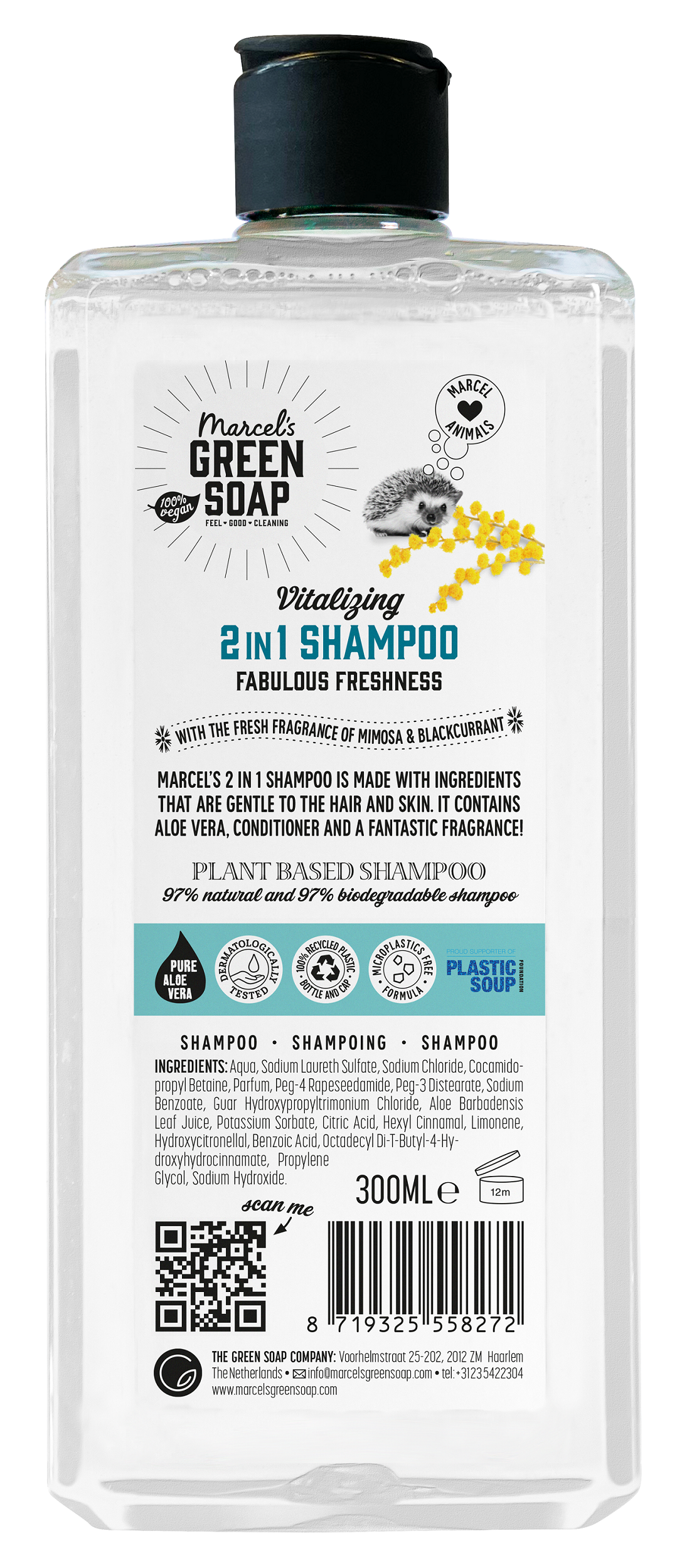 Marcel's Green Soap Showergel mimosa & black currant 300 Milliliter