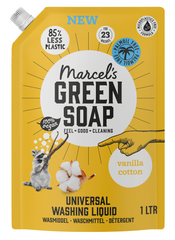 Marcel's Green Soap Wasmiddel universeel vanille & katoen navulling 1.00 Liter