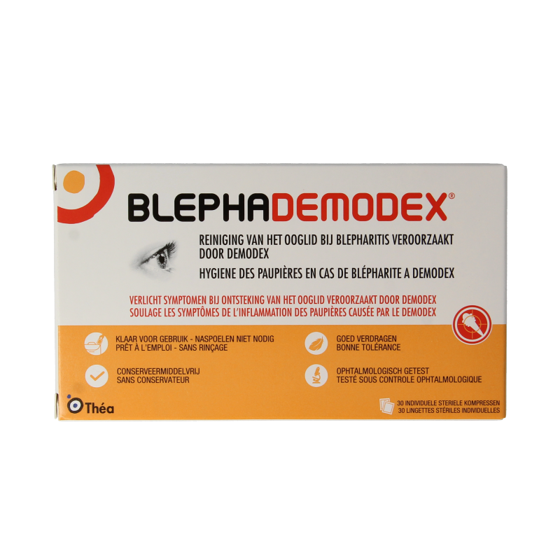 Diversen Blephademodex reiniging tissues 30 Stuks