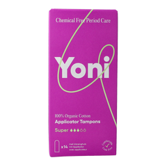 Yoni Tampons super met applicator 14.00 Stuks
