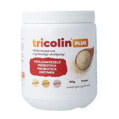 Tricolin  Plus psylliumvezels, pre- & probiotica, enzymen 180.00 Gram