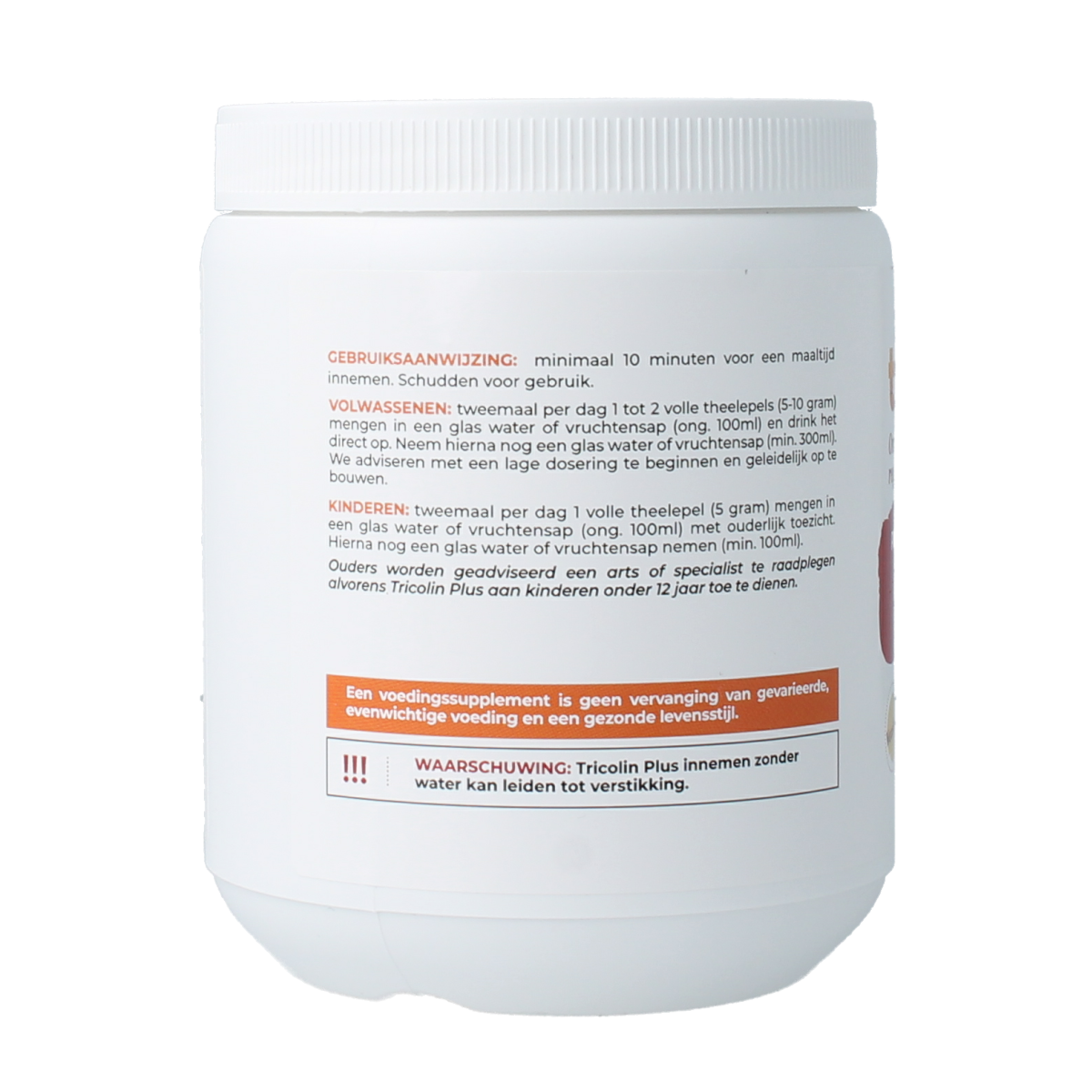 Tricolin  Plus psylliumvezels, pre- & probiotica, enzymen 180.00 Gram