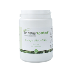 Natuurapotheek Ginkgo biloba 24% 100mg 100.00 Capsules