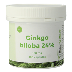 Natuurapotheek Ginkgo biloba 24% 160mg 100 Capsules