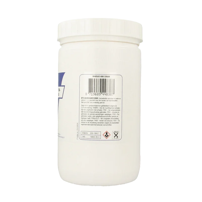 BT'S Boorzuurpoeder 800 Gram