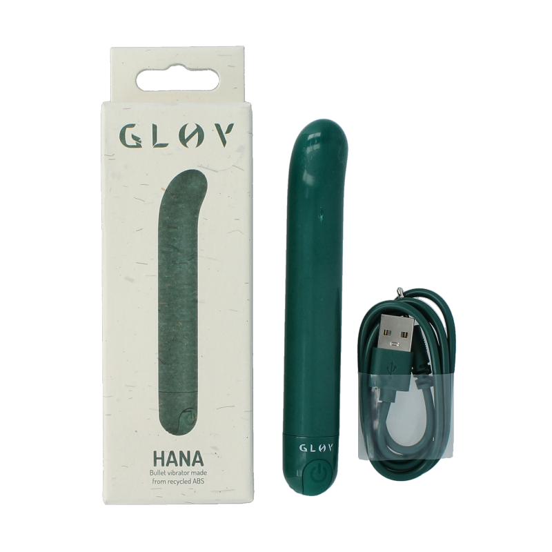 Glov Hana eco g-spot vibrator groen 1 Stuks