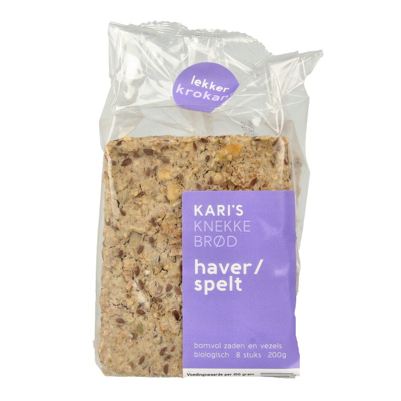 Kari's Crackers  Knekkebrod haver/spelt bio 200 Gram