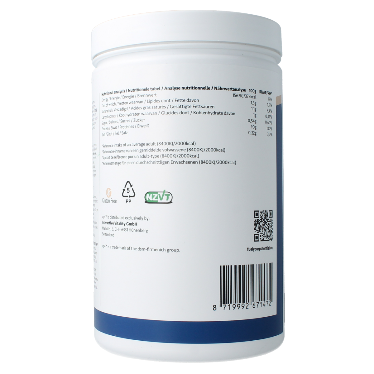 UP4 Super proteine cappuccino 660.00 Gram
