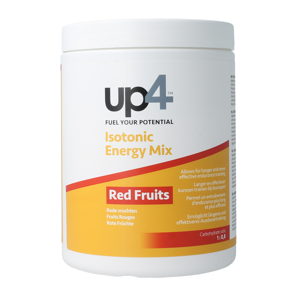 UP4 Isotonic drink poeder rode fruit 735.00 Gram