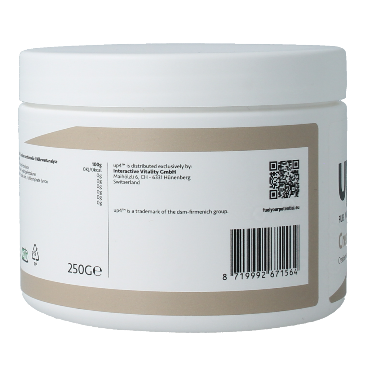 UP4 Creatine poeder 250.00 Gram