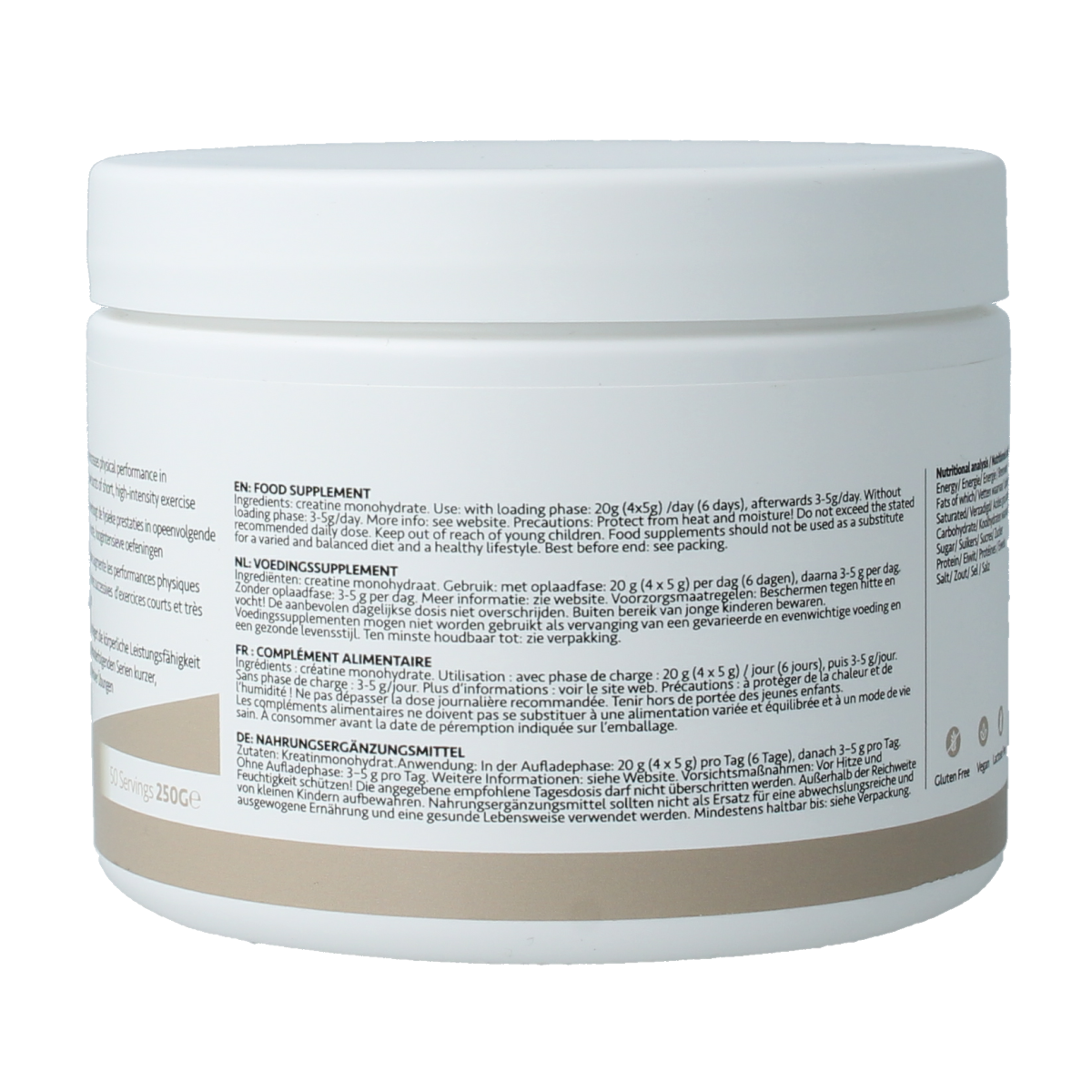 UP4 Creatine poeder 250.00 Gram