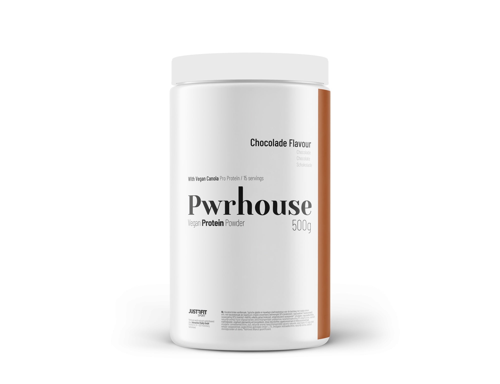 Pwrhouse Vegan proteine poeder chocolade 500.00 Gram
