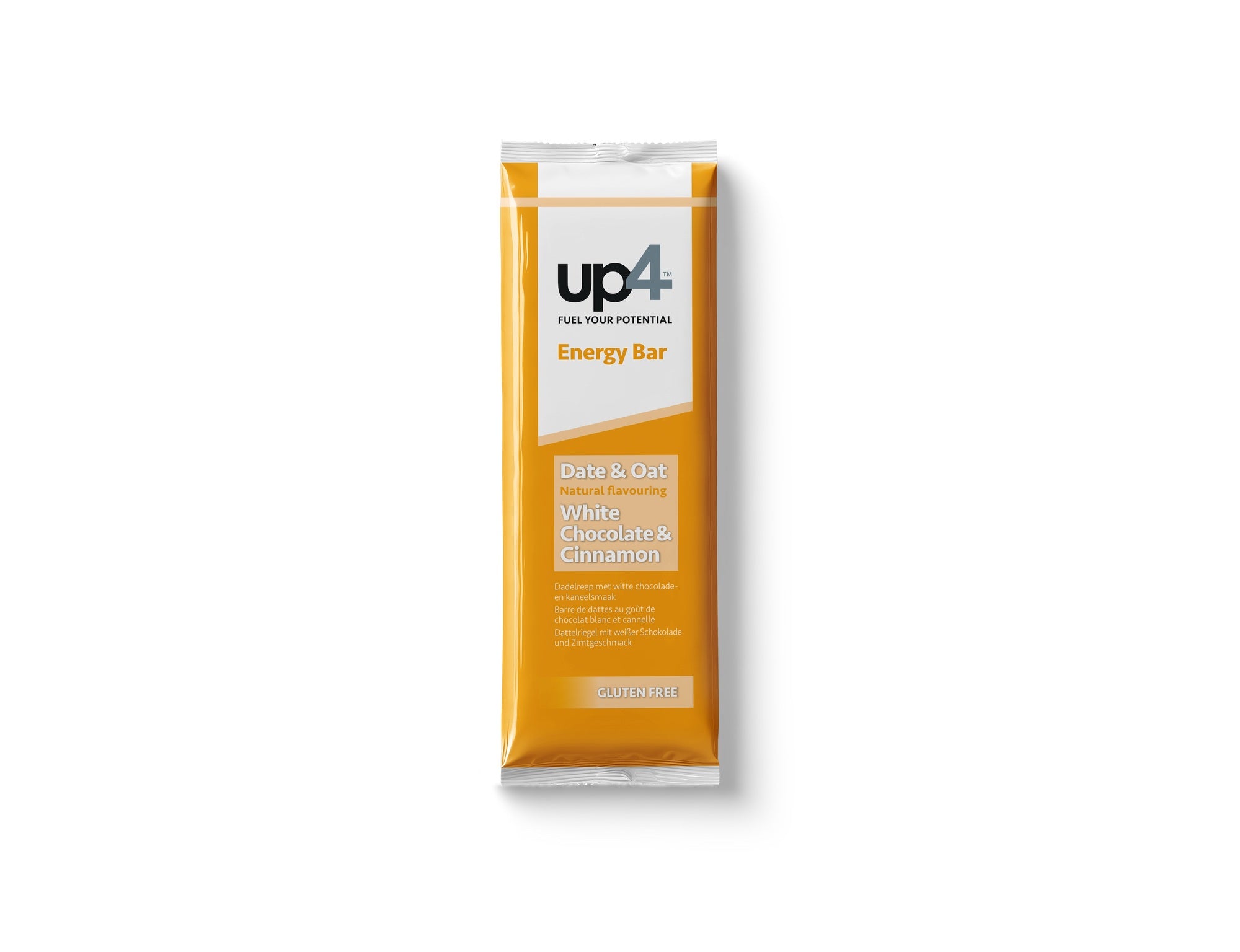 UP4 Dadel energy reep cinnamon white chocolate 50.00 Gram