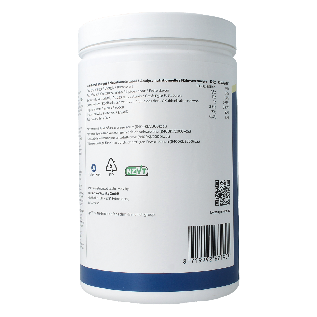 UP4 Super proteine vanille 660.00 Gram