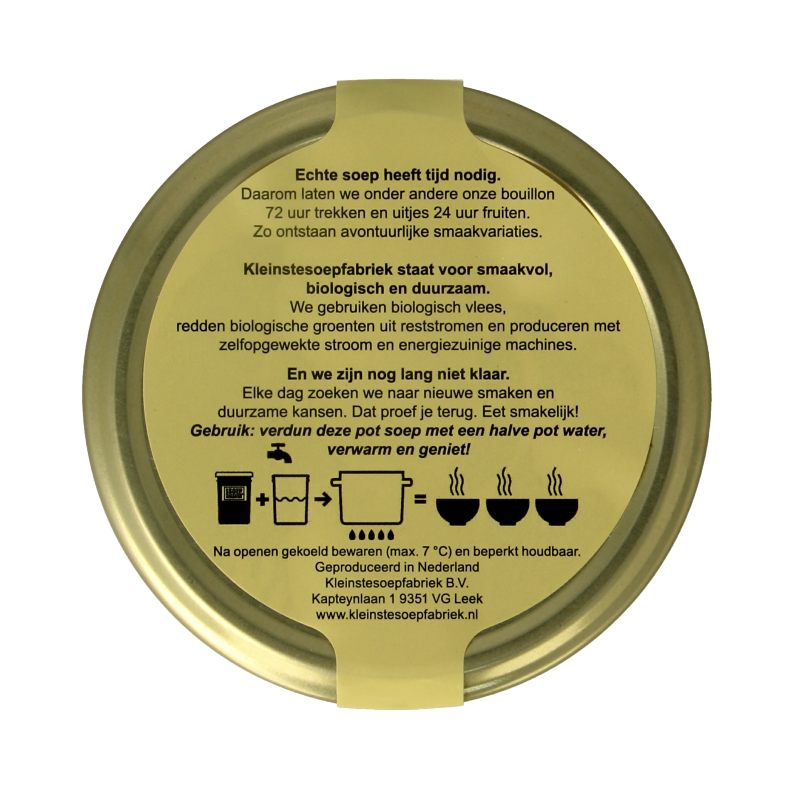 Kleinstesoepfabriek Afrikaanse maaltijdsoep met fonio en miso bio 400 Milliliter