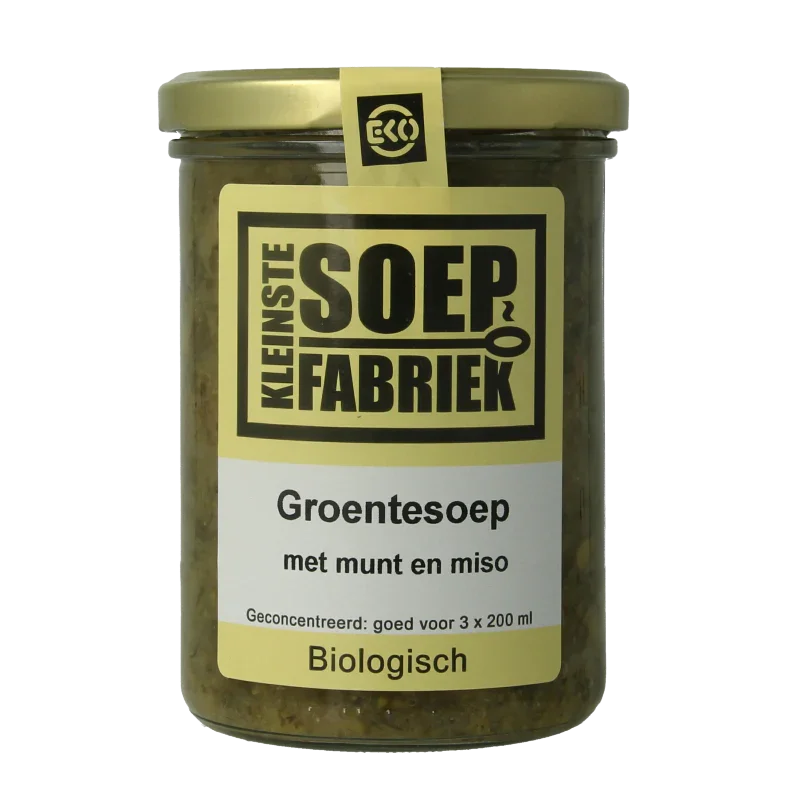 Kleinstesoepfabriek Groentesoep met munt en miso bio 400 Milliliter