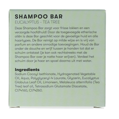 Shampoobars Shampoo bar eucalyptus & tea tree 60 Gram