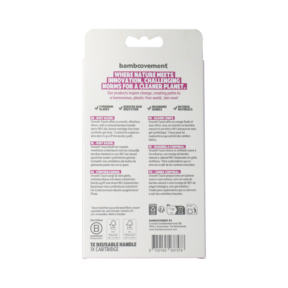 Bamboovement Smooth Touch Scheermes - Starter Kit 1.00 Stuks