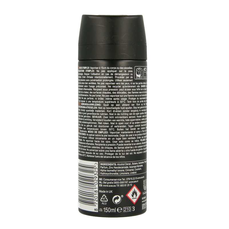 AXE Deodorant bodyspray collision 150 Milliliter