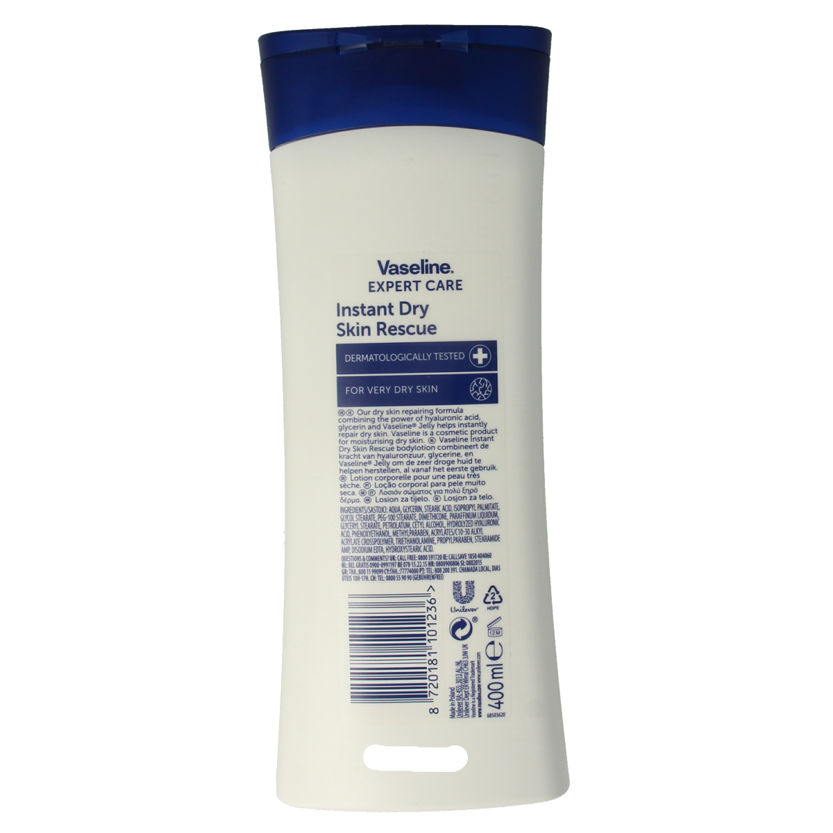 Vaseline Bodylotion instant dry skin rescue 400.00 Milliliter