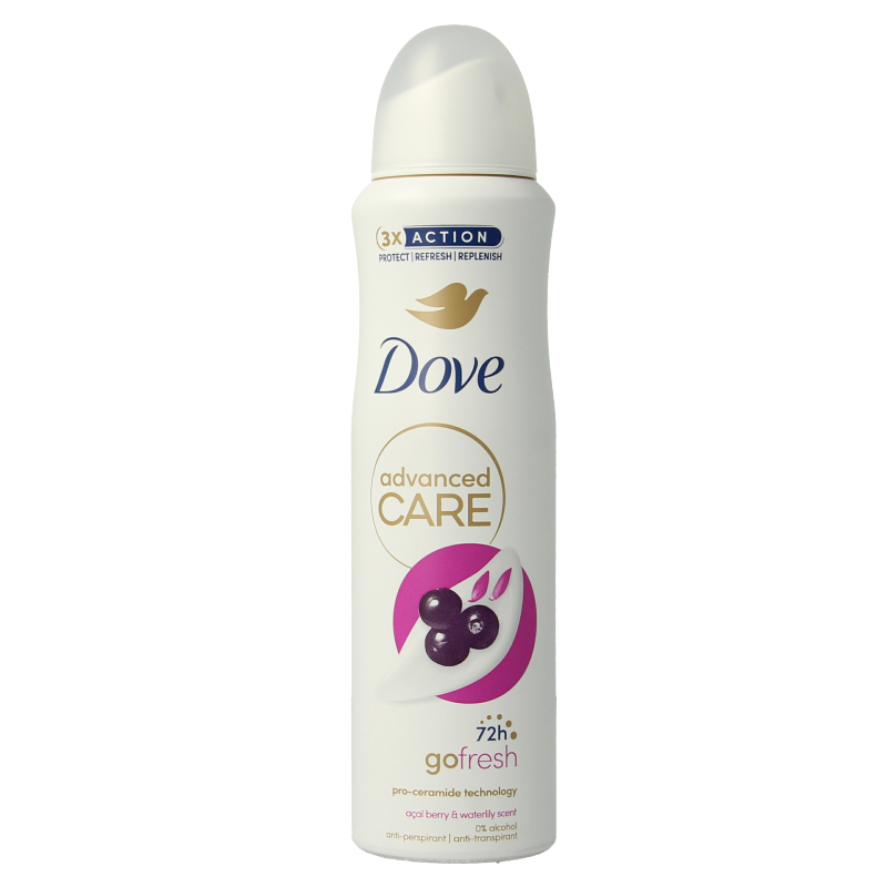 Dove Deodorant spray advanced acai & waterlily 150 Milliliter
