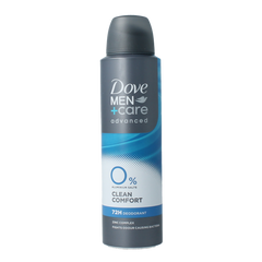 Dove Deodorant spray men+ care clean comfort 0% 150.00 Milliliter