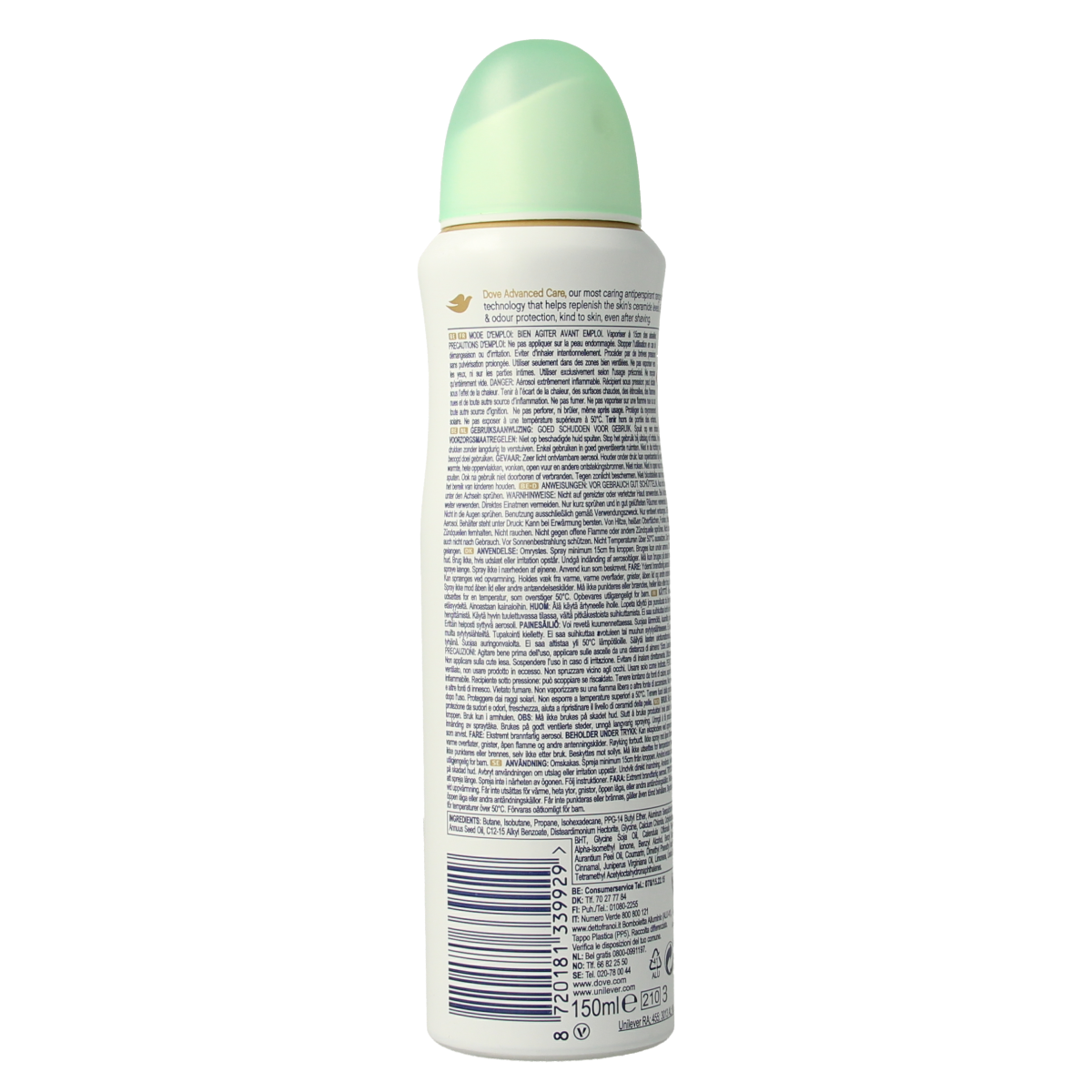 Dove Deodorant spray go fresh cucumber 150.00 Milliliter