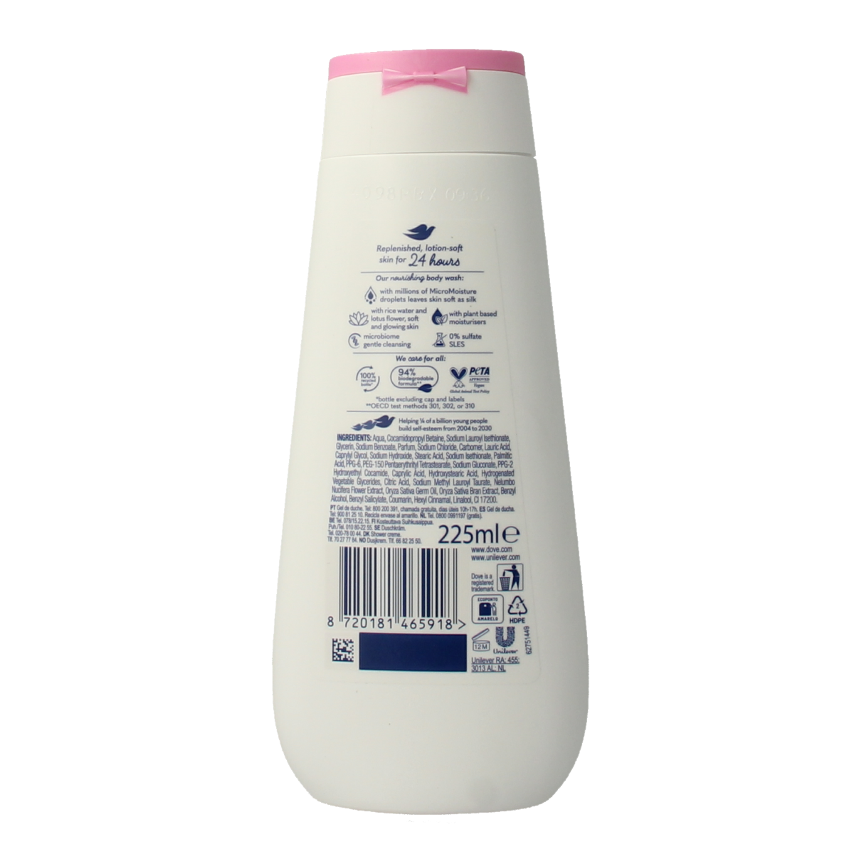 Dove Shower care by nature glowing 225.00 Milliliter