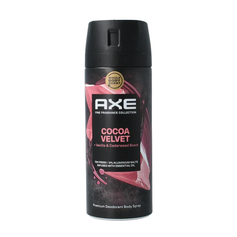 AXE Deodorant bodyspray cocoa velvet 150 Milliliter