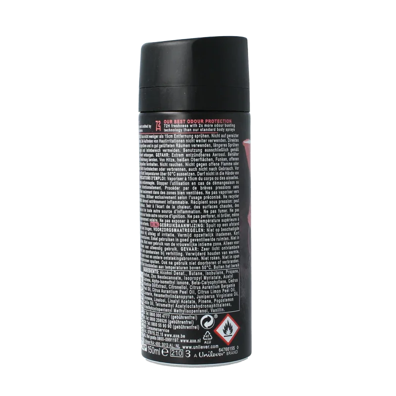 AXE Deodorant bodyspray cocoa velvet 150 Milliliter