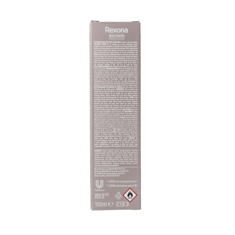 Rexona Deodorant spray max pro invisible 150 Milliliter