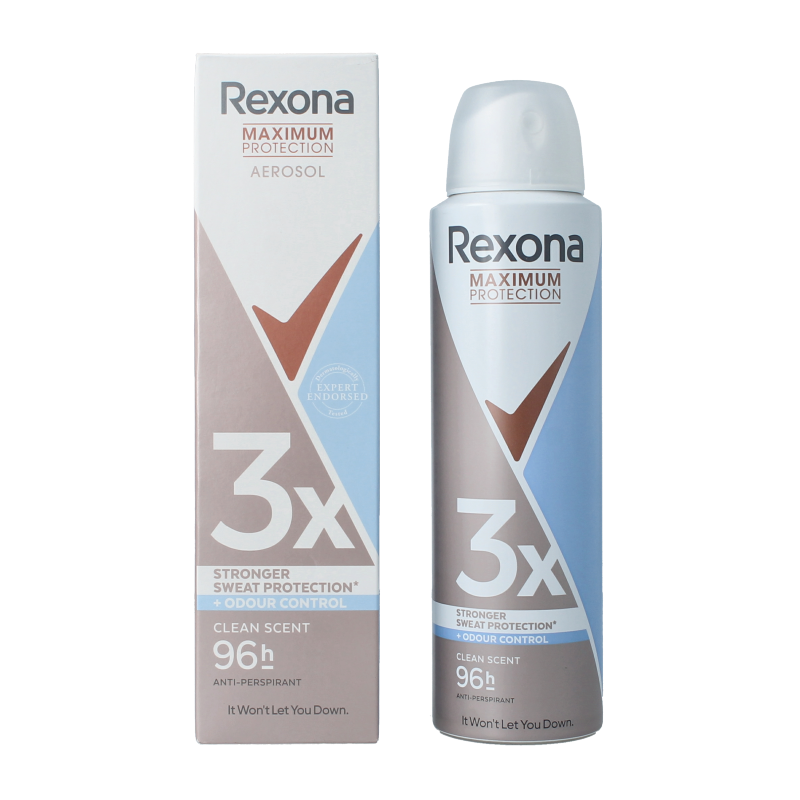 Rexona Deodorant spray max pro clean scent 150 Milliliter