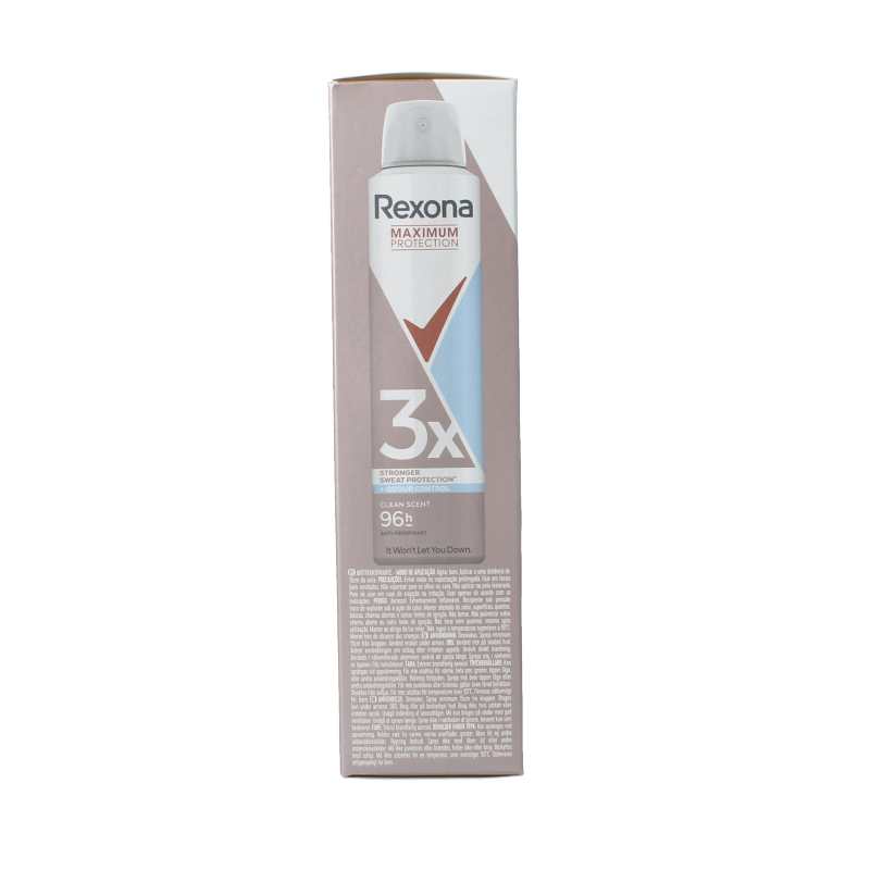 Rexona Deodorant spray max pro clean scent 150 Milliliter
