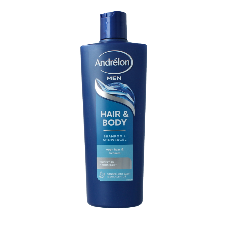 Andrelon Shampoo men hair & body 400 Milliliter