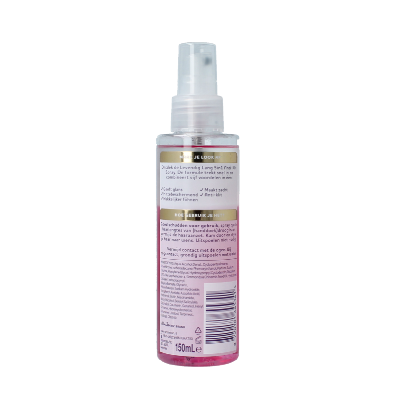 Andrelon Anti klit spray levendig lang 5 in1 150 Milliliter