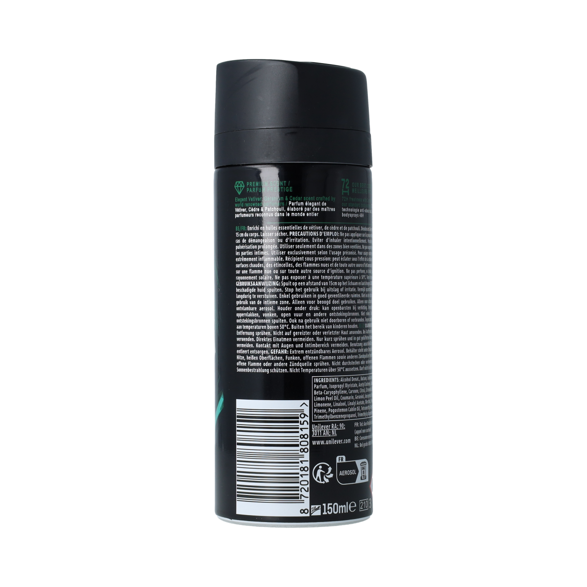 AXE DEODORANT WHITE VETIVER 150.00 Milliliter
