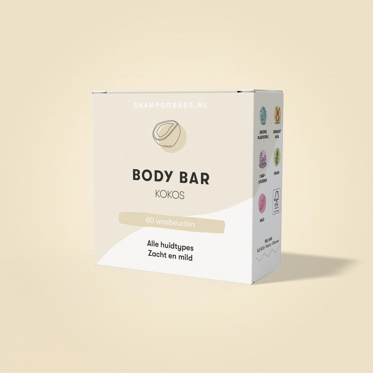 Shampoobars Body bar kokos 60 Gram