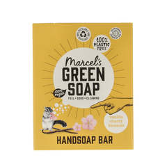 Marcel's Green Soap Handzeep bar vanille & kersenbloesem 90.00 Gram