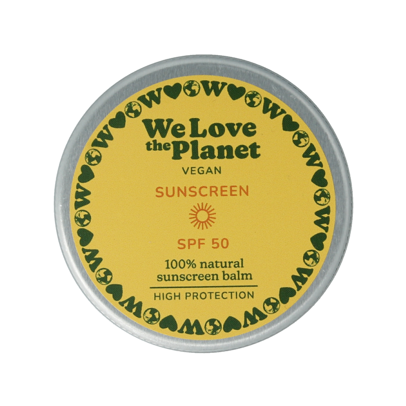 We Love The Planet Sunscreen balm vegan SPF50 35 Gram