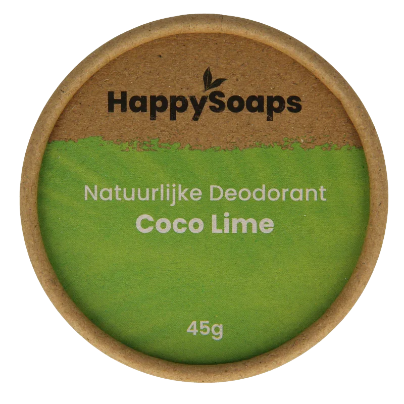 Happysoaps Deodorant kokos en limoen 45 Gram