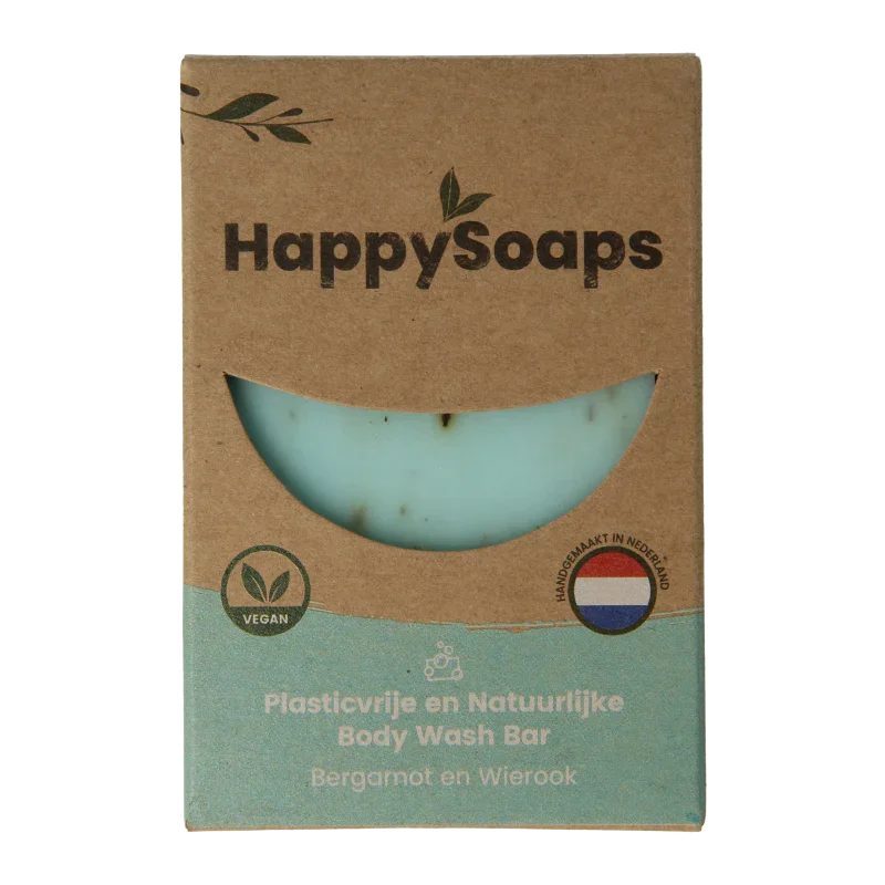 Happysoaps Body bar bergamot en wierook 100 Gram