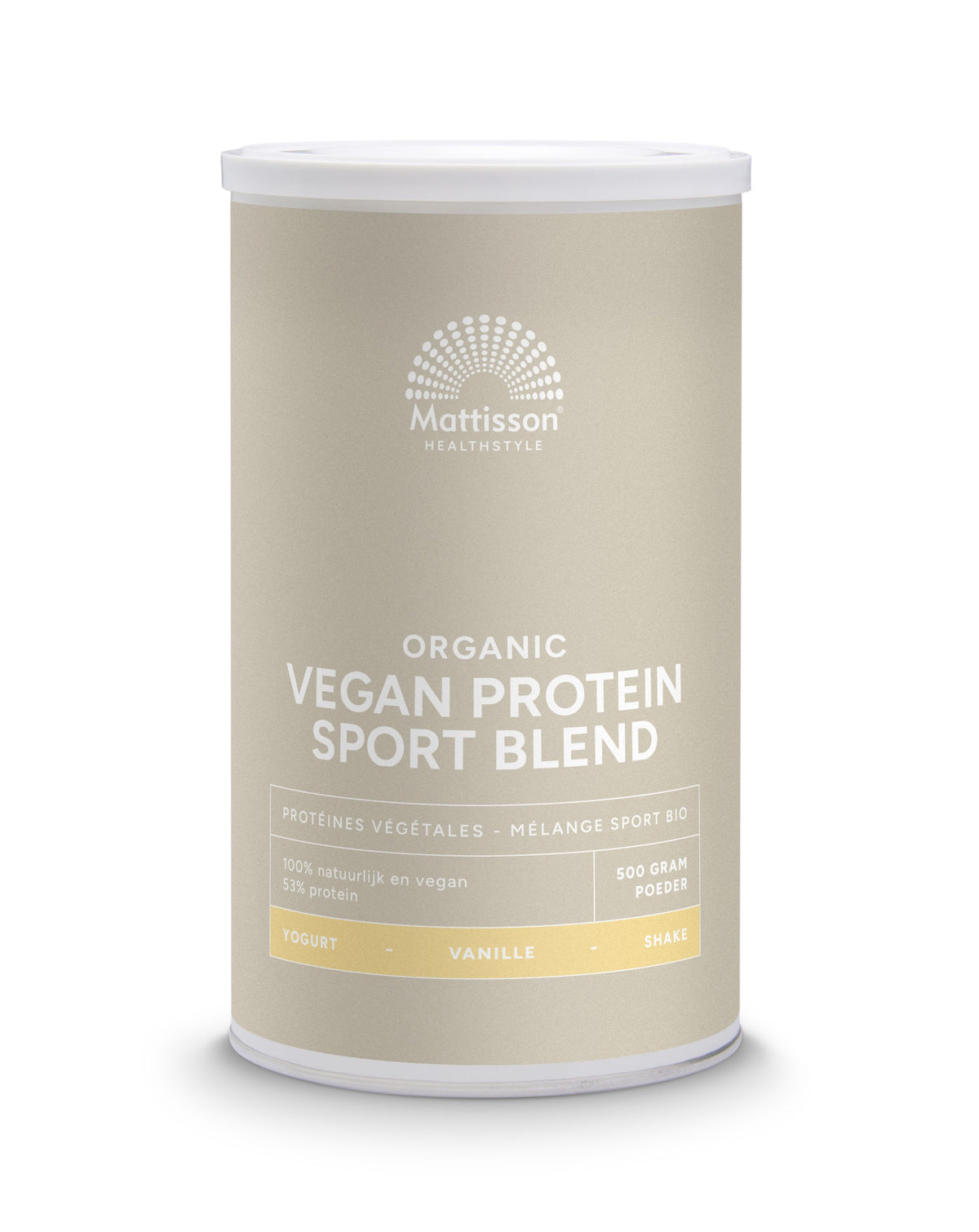 Mattisson Organic sport vegan protein blend vanille 500 Gram