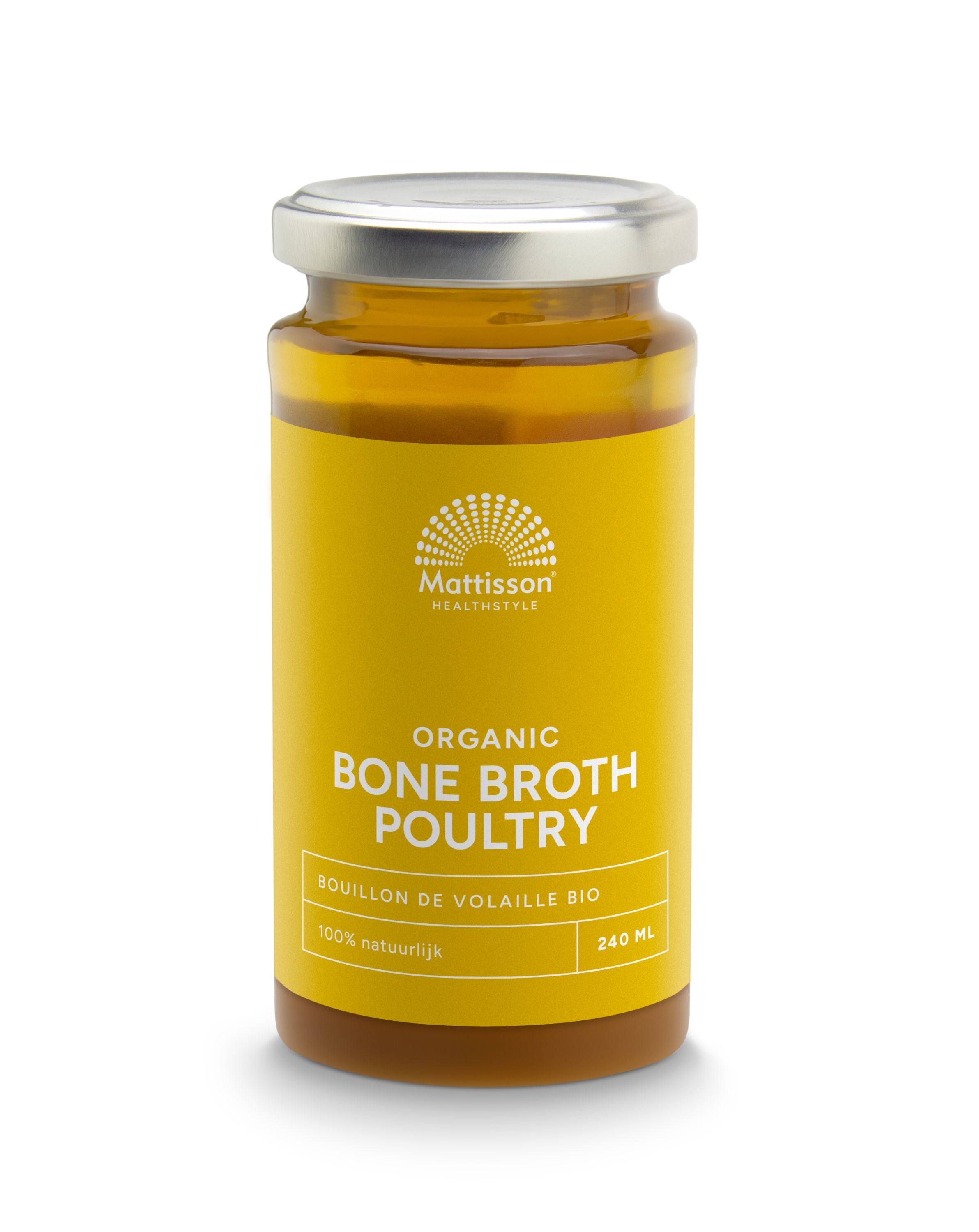 Mattisson Organic bone broth - botten boullion gevog bio 240 Milliliter