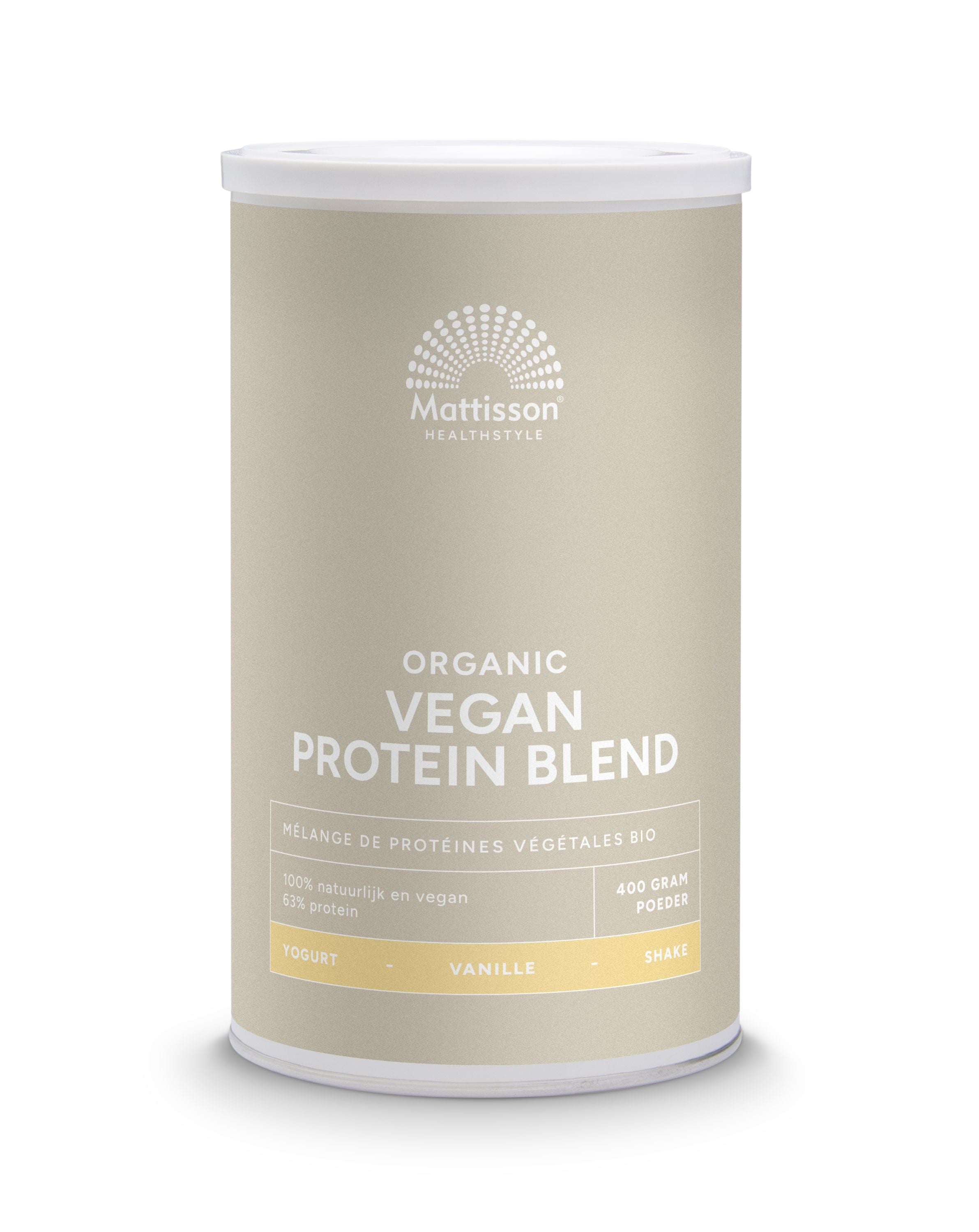 Mattisson Organic vegan protein blend vanilla 400 Gram
