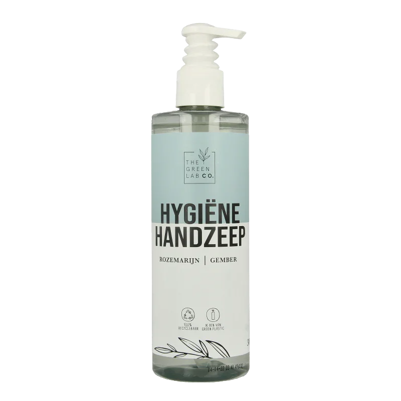 The Green Lab Co Handzeep vloeibaar rozemarijn & gember met pomp 300 Milliliter