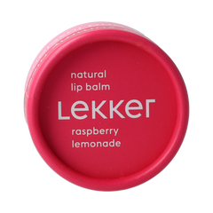Lekker Company Natuurlijke lippenbalsem raspberry 8.00 Gram