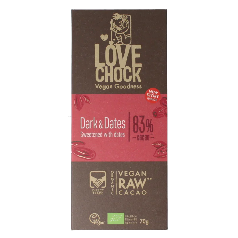 Lovechock Dark & dates bio 70 Gram