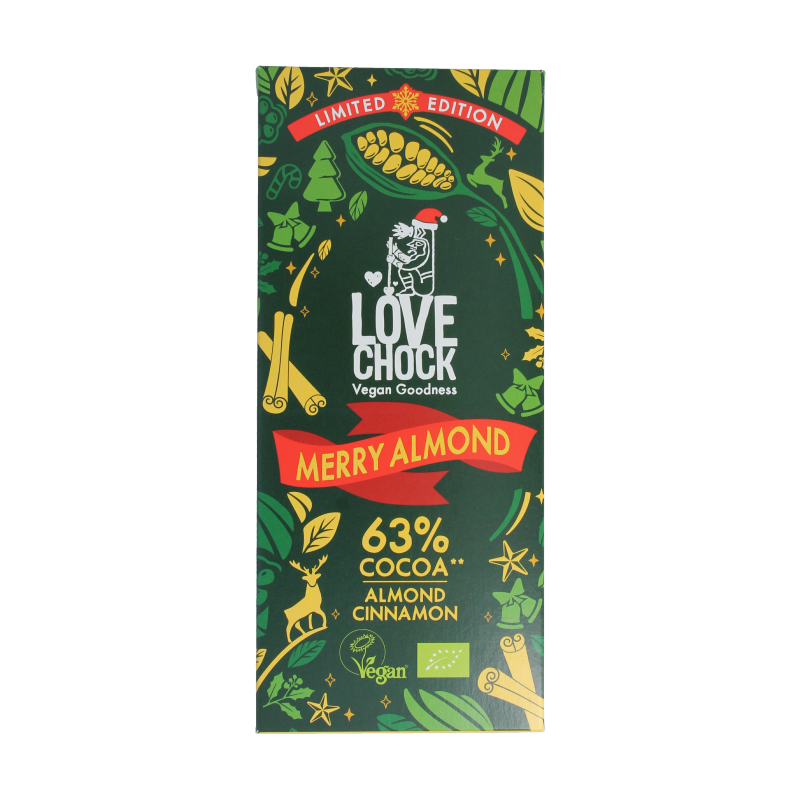 Lovechock Merry almond 63% bio 70 Gram