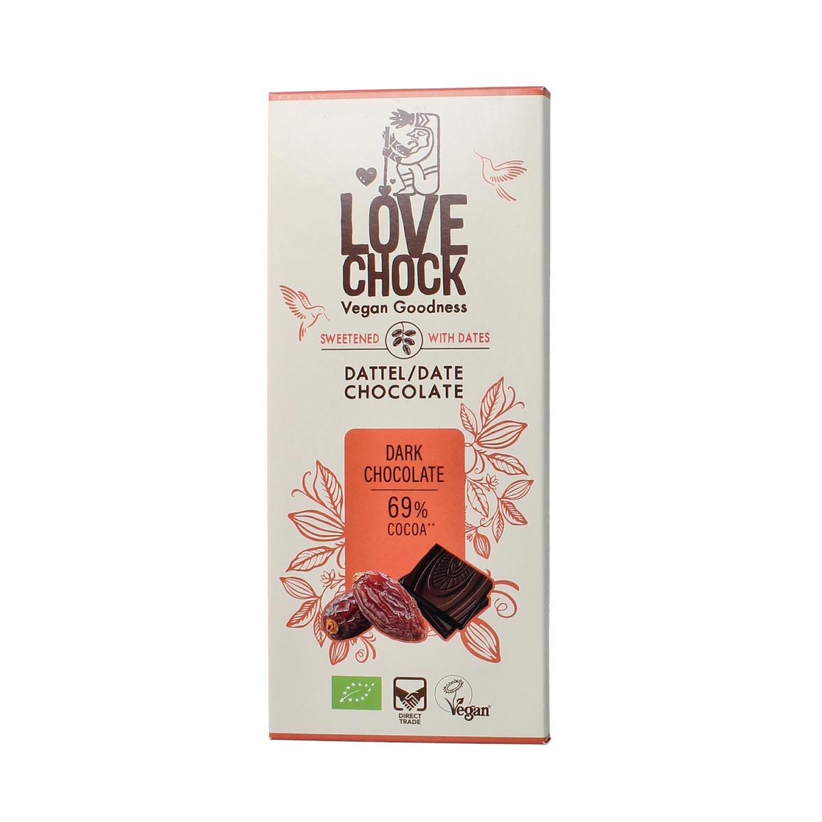 Lovechock Op=Op Dark chocolate bio 70.00 Gram